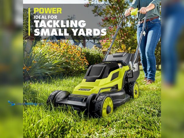 Lot 49-5543617 - RYOBI
ONE+ 18V 13 in. Cordless Battery Walk Behind Push Lawn Mower. Mower ONLY. Model # P1180. Unus...