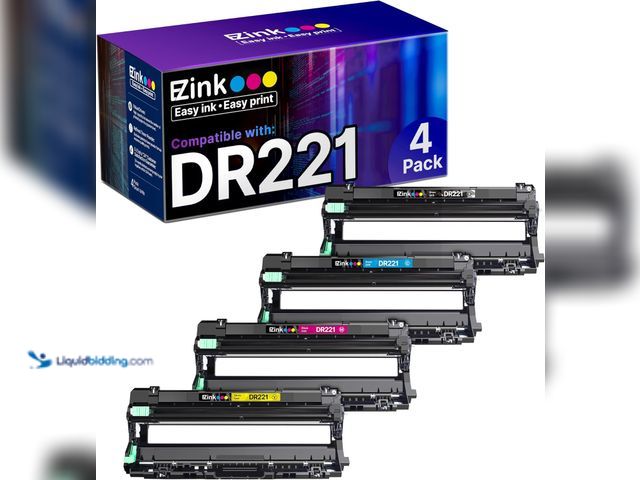 Lot 49-3513451 - E-Z Ink Remanufactured Drum Unit Replacement for Brother DR221 DR-221 DR221CL to use with HL-3140CW ...