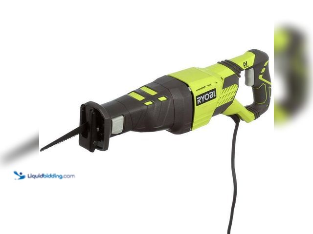 Lot 49-5449008 - Ryobi 12 Amp Corded Reciprocating Saw, Model # RJ186V, Used, Tested works, dirty no blade included.
