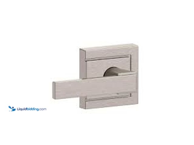 Lot 49-5458922 - Northbrook Satin Nickel Passage Hall/Closet Door Handle with Upland Trim, Model# F10 V NBK 619 ULD, ...