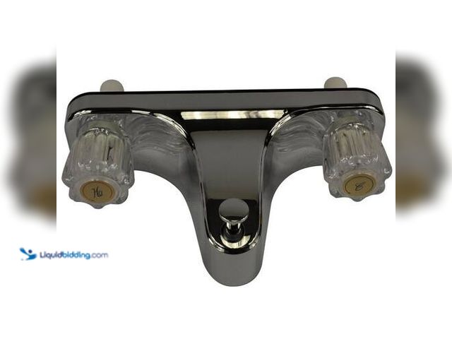 Lot 49-5483614 - DANCO Mobile Home and RV 8 in. 2-Handle Tub and Roman Tub Faucet in Chrome. Model # 33055X. Unused