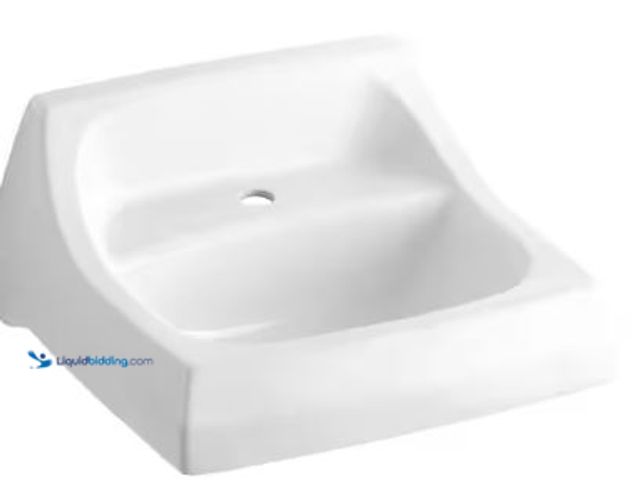 Lot 49-1517205 - KOHLER
Kingston Wall-Mount Vitreous China Bathroom Sink in White with Overflow Drain, Model # K-200...