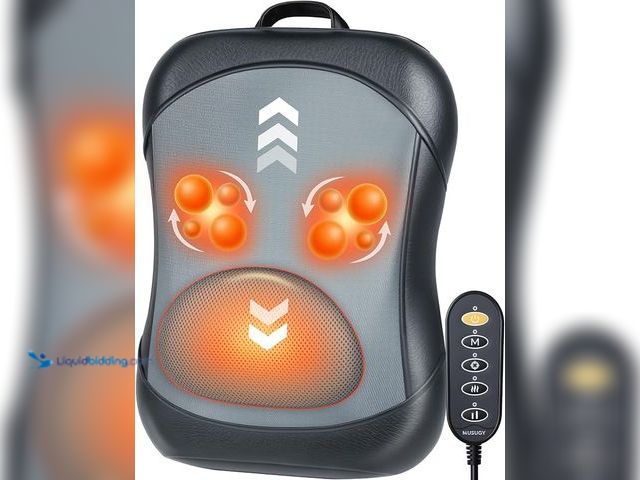 Lot 49-3600426 - Shiatsu Back Massager with Heat : Up and Down Rolling Massage - Electric Back Massage for Pain Relie...