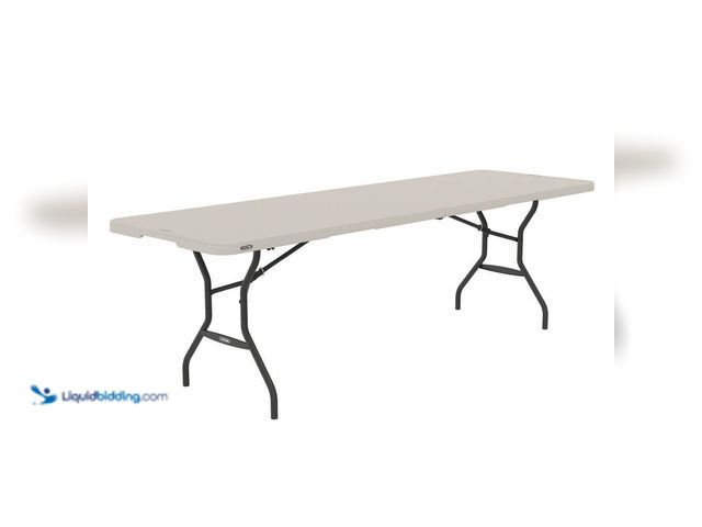 Lot 49-5433535 - Lifetime
8 ft. Fold-in-Half Table Almond. Item is Unused