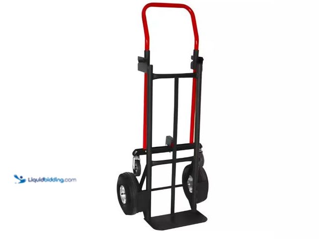 Lot 49-5574233 - Milwaukee
800 lbs. Capacity 2-in-1 Convertible Hand Truck. Model # CHT2N1. Unused with scuffs and s...