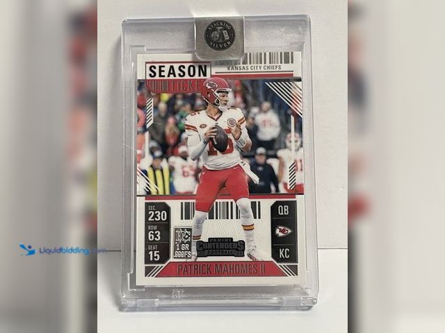 Lot 49-910423 - NFL Silver Bar Card Patrick Mahomes - .999 Fine Silver