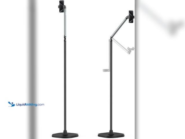 Lot 49-3511711 - TELESIN iPhone Floor Stand Holder with 3.3 lb Heavy Duty Base – 57” Flexible Height Adjustable, Univ...