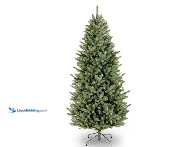 Lot 49-1577481 - National Tree Company 7.5 ft. Natural Fraser Slim Fir Artificial Christmas Tree, Model # NAFFSLH1-75...