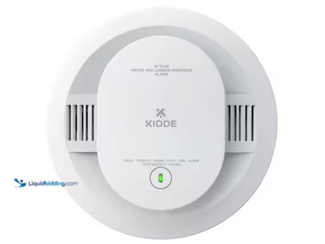 Lot 49-2006230 - Kidde 10-Year Battery Powered Smoke and Carbon Monoxide Detector with Alarm LED Warning Lights, 30CU...