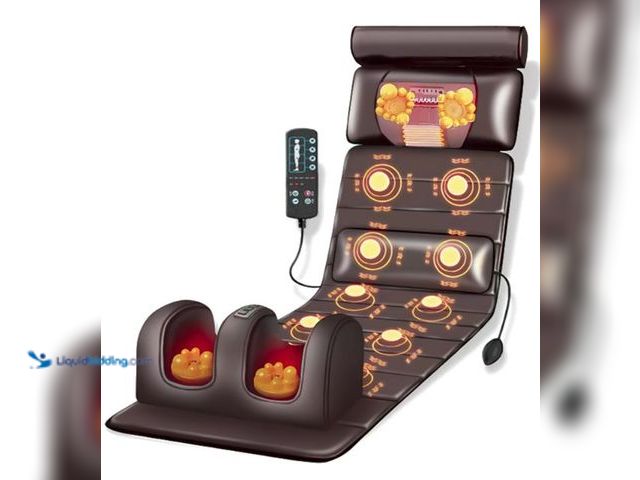 Lot 49-5436112 - Vibration Massage Mat,Full Body Vibrating Heating Massage Pad,10 Vibration Motors,3 Strength Adjustm...