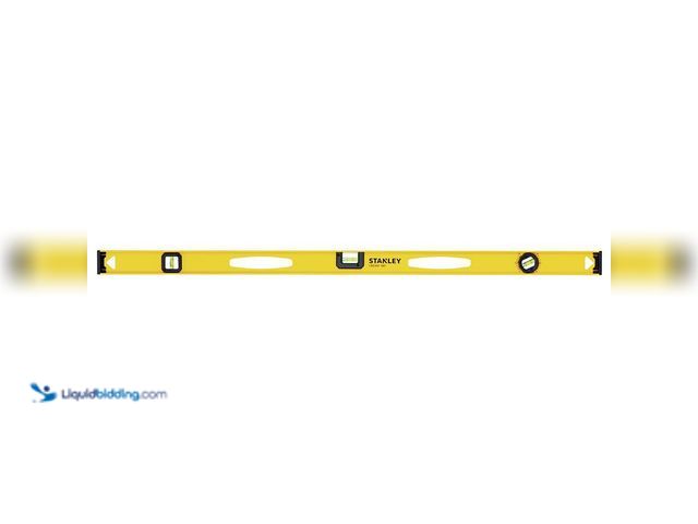 Lot 49-3513545 - Stanley 48 in. Non-Magnetic 180 Aluminum I-Beam Level. [Model # 42-328] Used
