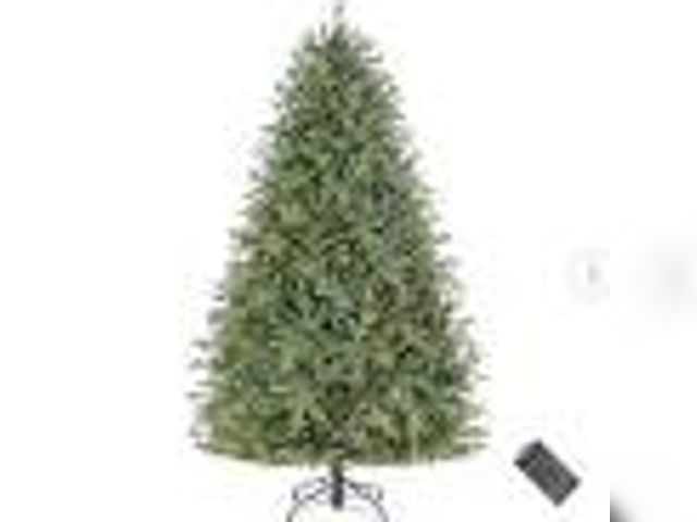 Lot 49-1547267 - Home Accents Holiday 7.5 ft. Pre Lit LED Willowbrook Grand Fir Artificial Christmas Tree, Model# 195...