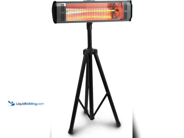 Lot 49-5487096 - Heat Storm HS-1500-TT Infrared, 7 ft Cord, Tripod + Heater, Black (powers on) (scuffs and scratches)...