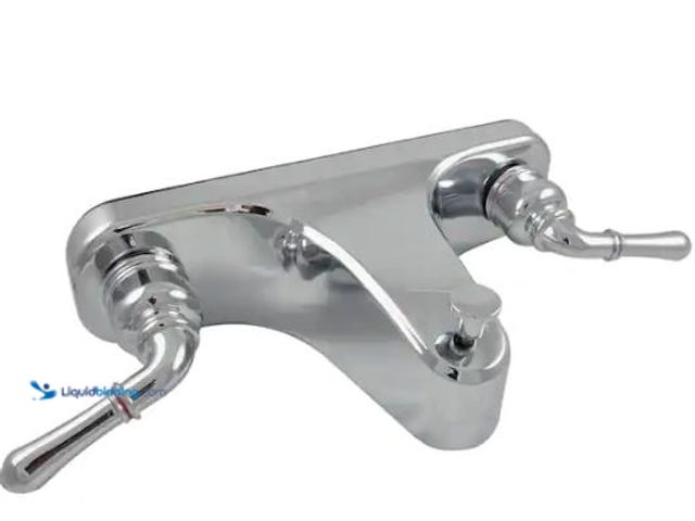 Lot 49-1577436 - DANCO Mobile Home and RV 8 in. 2-Handle Center set Wall-Mount Roman Tub Faucet in Chrome, Model # 10...