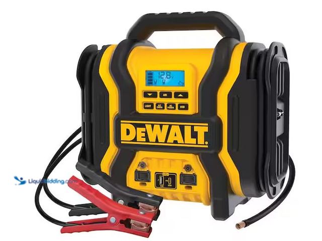 Lot 49-3472107 - DEWALT Portable Power 2000 Peak Amp Jump Starter w/Digital Compressor Model # DXAEPS14, Unused  Ref#...