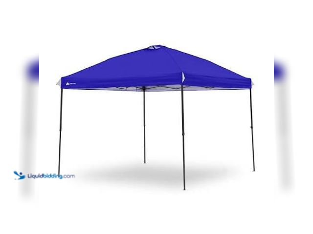 Lot 49-5581884 - Ozark Trail Instant 10 ft x 10 ft Slant Leg Pop-Up Canopy Tent, Blue MODEL:818547024287 NEW