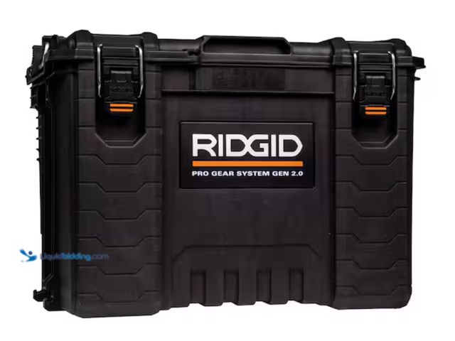Lot 49-2000151 - RIDGID Pro Gear System Gen 2.0 Durable XL 22 in. Stackable Tool Box For Storage And Transporting, Mo...