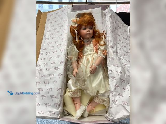 Lot 49-1810229 - null HUGE ALMOST 3 FOOT PORCELAIN COLLECTIBLE DOLL LIMITED EDITION MADE BY RUSTIE. BEAUTIFUL GINGER ...