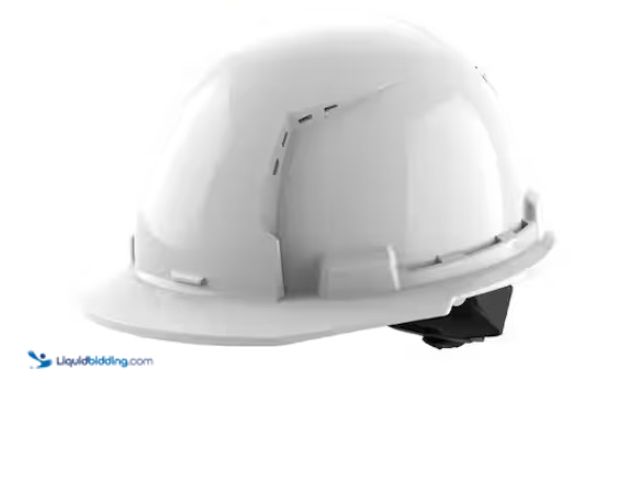 Lot 49-1622596 - Lot of (2) Milwaukee BOLT White Type 1 Class C Front Brim Vented Hard Hat with 4 Point Ratcheting Su...