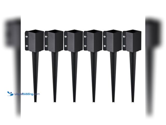 Lot 49-5435474 - VEVOR
Fence Post Anchor Ground Spike 6-Pack 24 x 4 x 4 in. Outer Diameter (Inner Diameter 3.5 in. x...