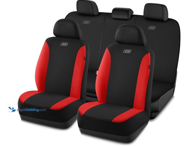 Lot 49-1571248 - Skechers Car Seat Covers, Premium Breathable Mesh Seat Covers, car seat covers full set Airbag Compa...