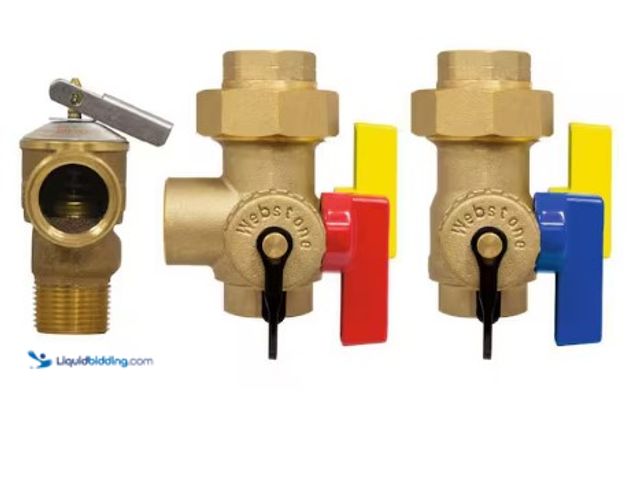 Lot 49-3612844 - Webstone, a brand of NIBCO 3/4 in. EXP Ultra-Compact Tankless Water Heater Service Valve Kit with 2-...