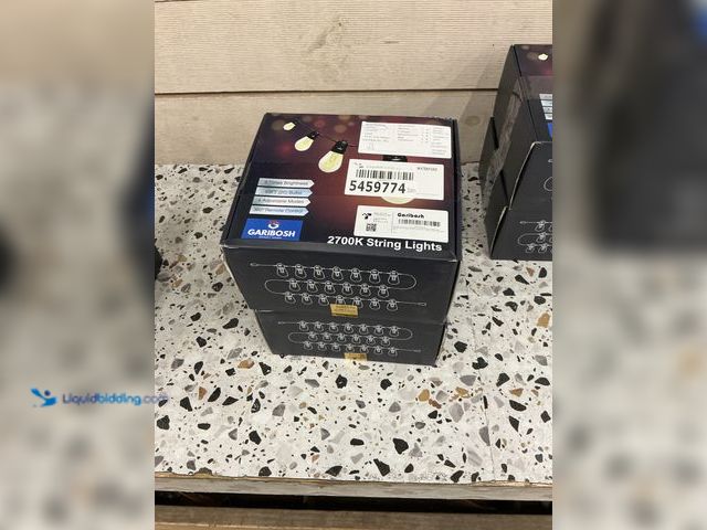 Lot 49-5459774 - QTY 2 - Garibosh Led Bulb String Lights. 2700K String lights. 4 Adjustable Modes. Model #DFQY-SS14. ...