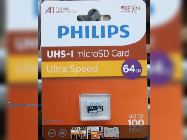Lot 49-1575844 - Lot of (4) Philips UHS-I microSD Card Ultra Speed 64GB Model #FM32TF064B/93, Unused  Ref#LB RELIST
