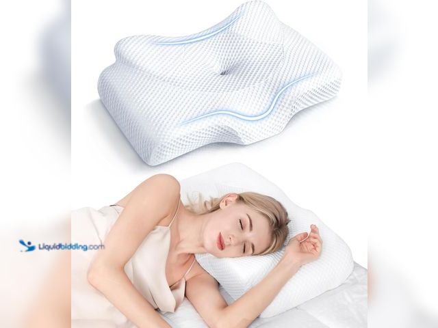 Lot 49-5408692 - Osteo Cervical Pillow for Neck Pain Relief, Hollow Design Odorless Memory Foam Pillows with Cooling ...