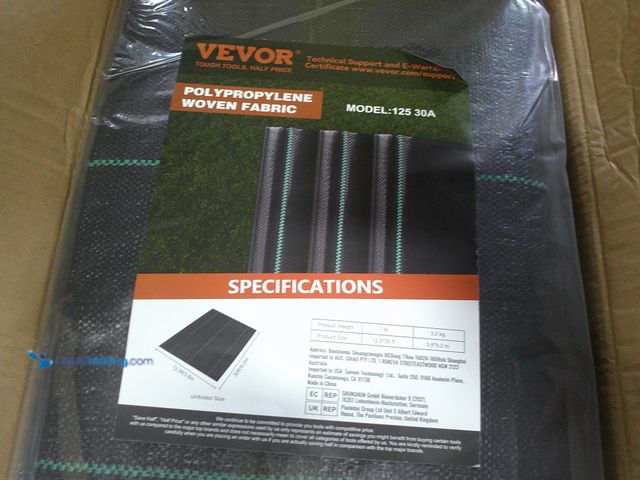thumbnail image 2 of Heavy Duty Geotextile Driveway Fabric - 12.5x30ft, 3.5oz, 600lb Tensile Strength Weed Barrier 2 of 5