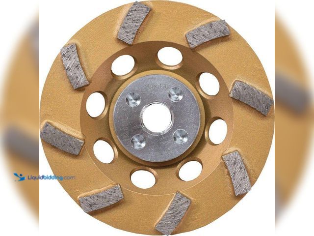 Lot 49-5413576 - Makita
4-1/2 in. Turbo 8 Segment Diamond Cup Wheel, Low-Vibration, Compatible with Angle Grinders w...