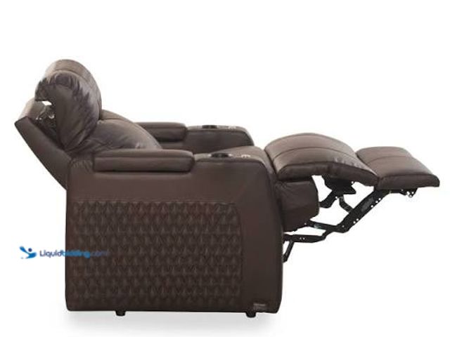 Lot 49-2024612 - Octane Seating Solace XS LHR Reclining Massage Chair, Dark Brown Leather, Unused. Unable to test, Ha...
