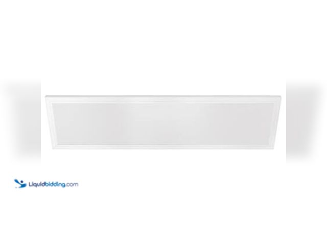 Lot 49-5539844 - 1-Pack 1 ft. x 4 ft. 4000 Lumens Dimmable Integrated LED Flat Panel Ceiling Flush Mount Fixture with...