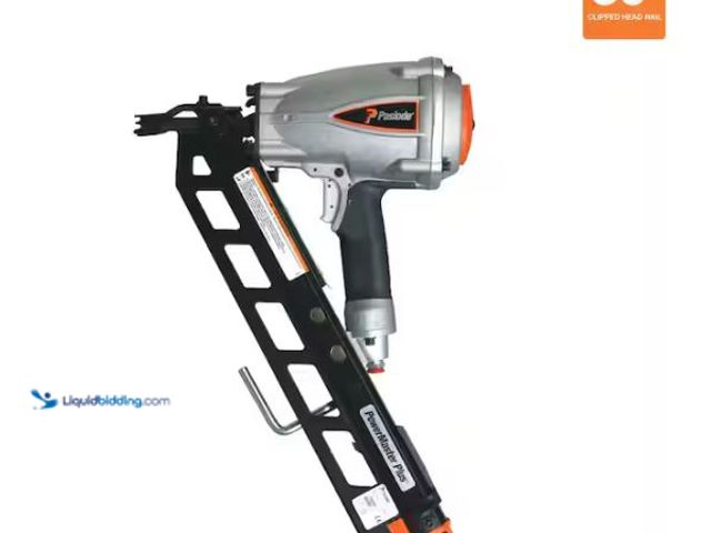 Lot 49-1627560 - Paslode Pneumatic 3-1/2 in. 30 degree Air Corded PowerMaster Plus Clipped-Head Framing Nailer Model ...