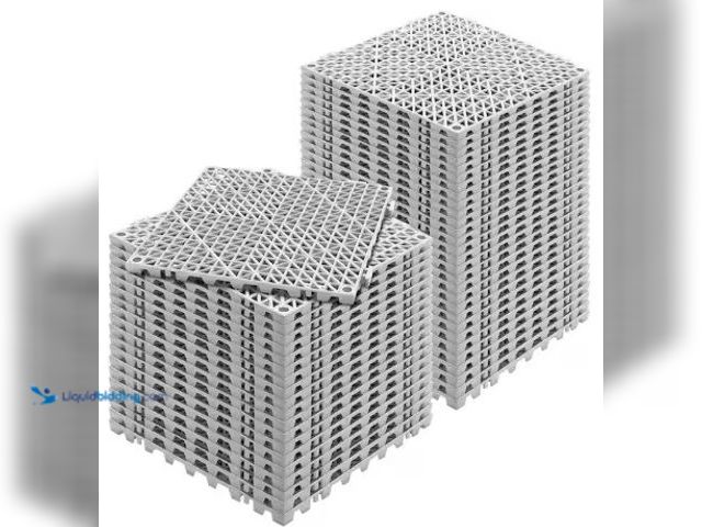 Lot 49-2025500 - Approx. (50) sq. ft. of VEVOR Interlocking Drainage Mat Floor Tiles PVC Modular Gym Flooring Tiles 1...