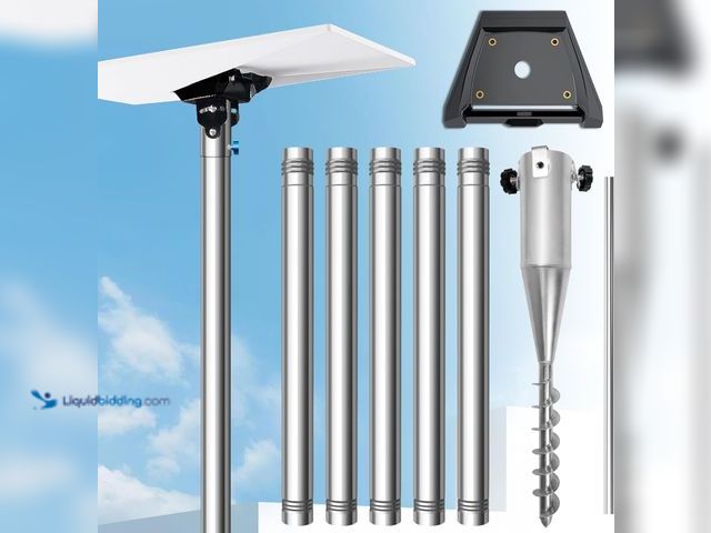 Lot 49-5416477 - Starlink Gen 3 Pole Mount Kit, 9ft Starlink Ground Pole Mount Kit Features a Durable 1.5'' Diameter ...