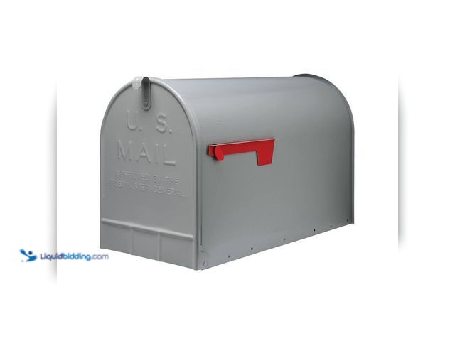 Lot 49-5413812 - Architectural Mailboxes
Stanley Gray, Extra Large, Steel, Post Mount Mailbox UNUSED