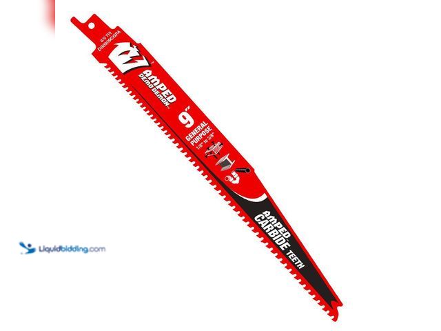 Lot 49-5453470 - Lot of 3. DIABLO 9 in. 6/9 TPI AMPED Demo Demon Carbide Teeth Reciprocating Saw Blade for General Pu...