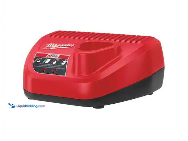 Lot 49-1574822 - Milwaukee M12 12-Volt Lithium-Ion Battery Charger, Compatible With All M12 Batteries (Not Included),...