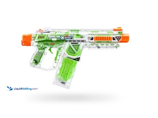 Lot 49-1625726 - XSHOT Hyper Gel Glow Nightmare Blaster (10,000 Pellets) Outdoor Glow Blaster by ZURU for Ages 14+, M...