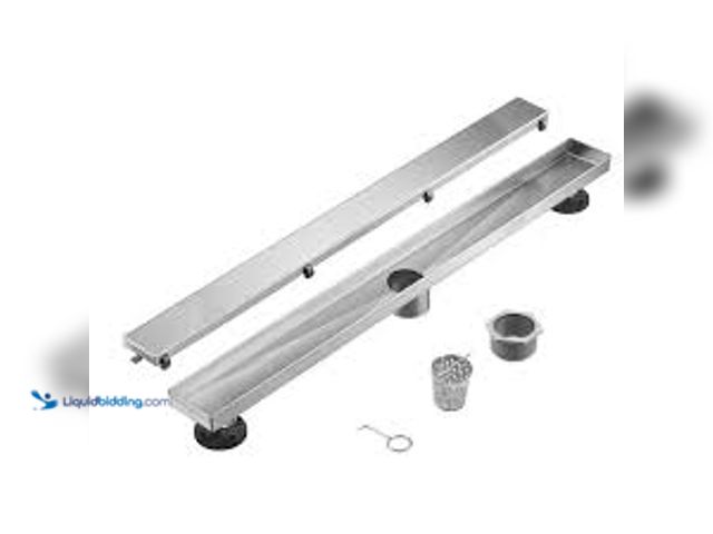 Lot 49-5479017 - BWE 36" 304 Stainless Steel Linear Drain for Fast Drainage, Floor Drain for Bathroom in Brushed Nick...