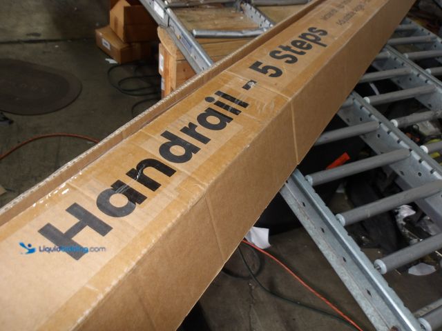 Lot 49-1513878 - 38" X 67", Black Metal Handrail, Unused   Ref#4G-0723