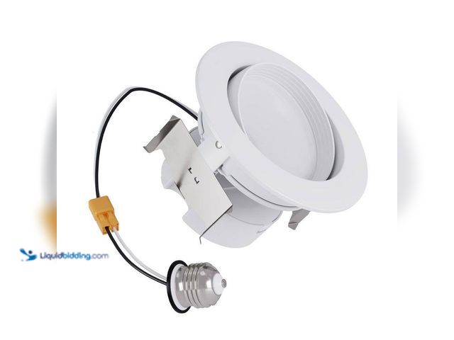 Lot 49-5413547 - HALO
RA 4 in. Integrated LED Recessed Light Trim, 600 Lumens/900 Lumens, 5 Selectable CCT, D2W, 120...