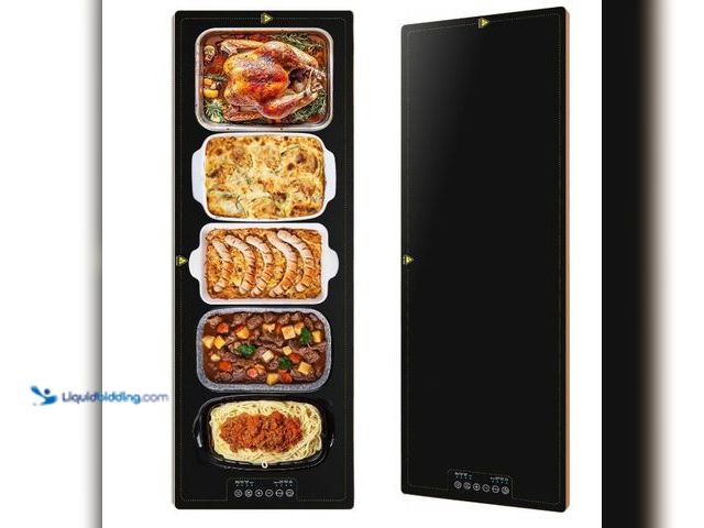 Lot 49-5545664 - 40x14 Inch Electric Warming Trays for Buffets Party - Adjustable Temp (100°F-260°F) Food Warmers, Bu...