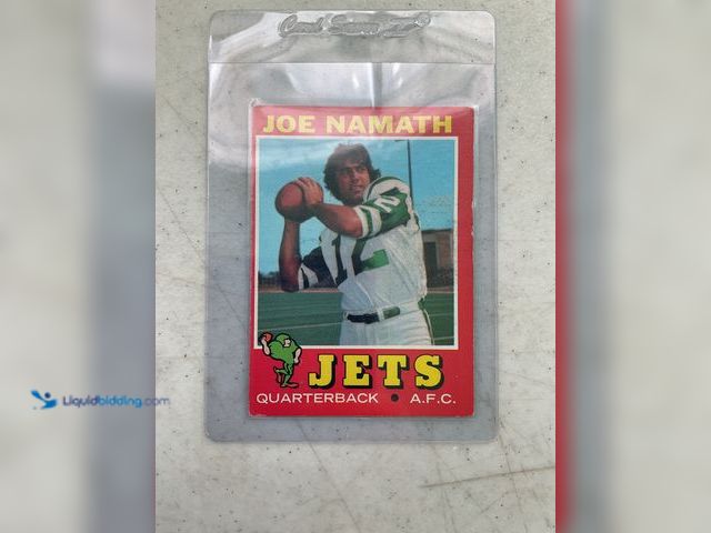 Lot 49-1505813 - COLLECTIBLE 1971 TOPPS JOE NAMATH FOOTBALL CARD #250 #COINS1211