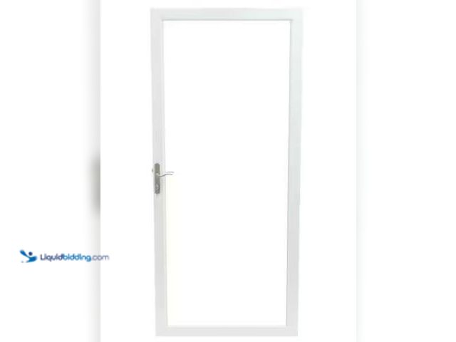 Lot 49-1625592 - Andersen 2000 Series 36 in. x 80 in. White Universal Full View Interchangeable Aluminum Storm Door w...