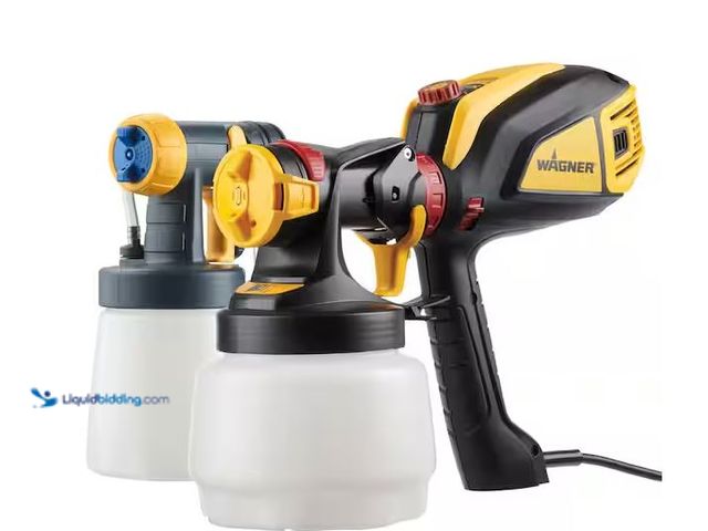 Lot 49-5561038 - Wagner
Flexio 3500 Electric Handheld HVLP Paint Sprayer, Unused with attachments, works
