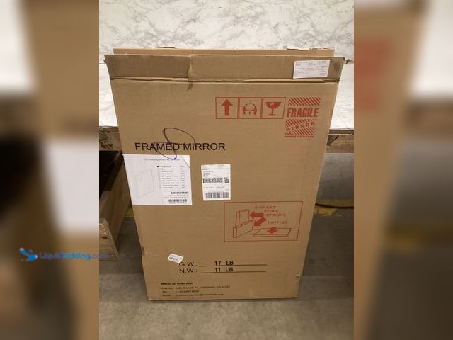 Lot 49-5573152 - Rectangular Metal Framed Mirror, Unused