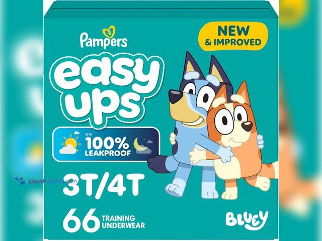Lot 49-5552501 - Pampers Training Pants - Easy Ups Boys & Girls Bluey - Size 3T-4T, 66 Count, Children's Potty Underw...
