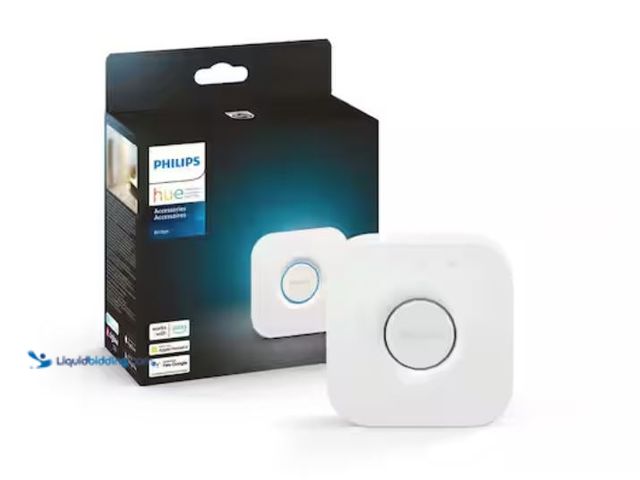 Lot 49-2020575 - Philips Hue Smart Home Bridge With Zigbee Mesh for up to 50-Lights And Accessories, Model # 458471. ...